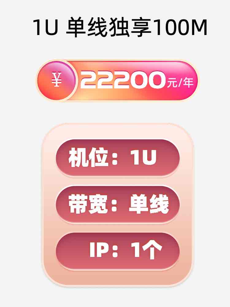徐州单线100M服务器托管价格